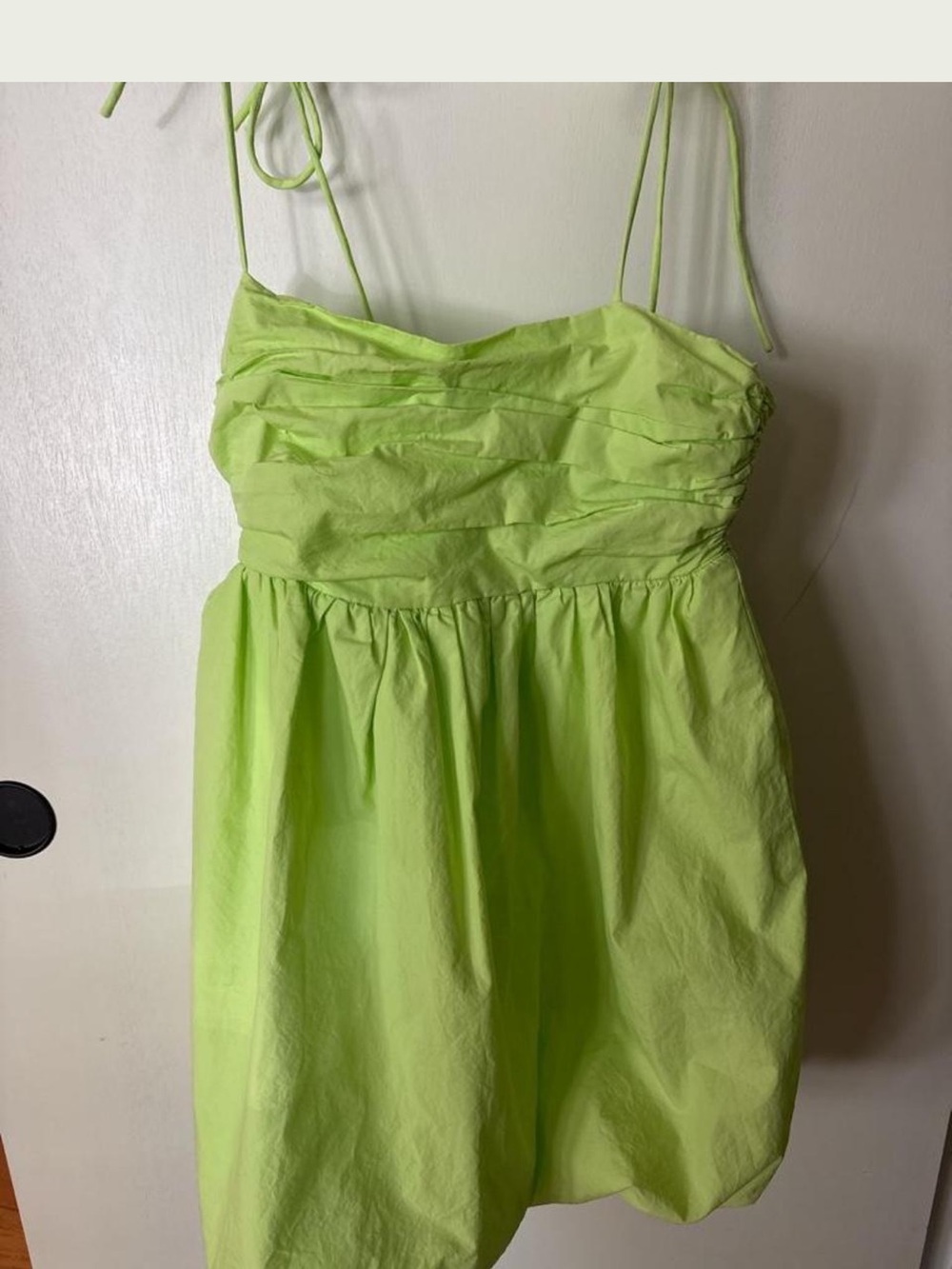 Forever 21 Neon Lime Strapless Sundress